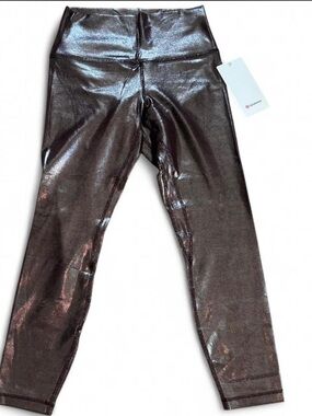 Lululemon Shiny Metallic Leggings - Bronze Sparkle